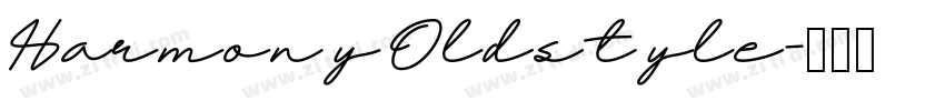 Harmony Oldstyle字体转换